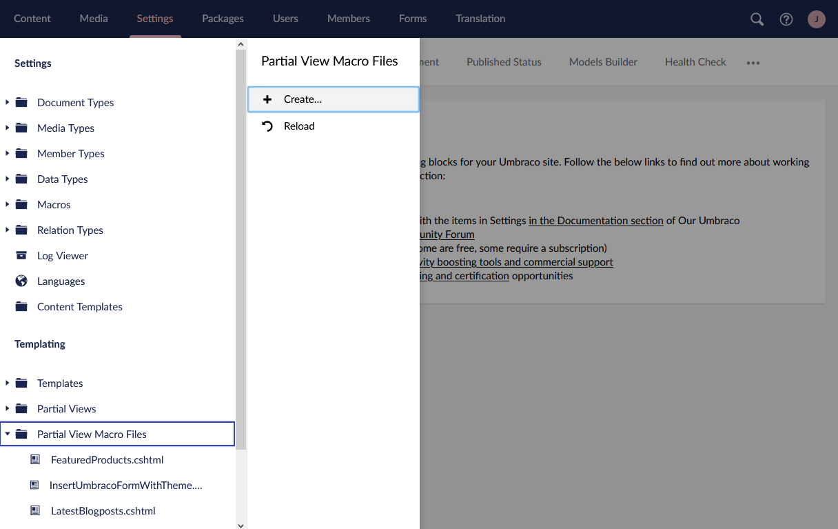 Partial create