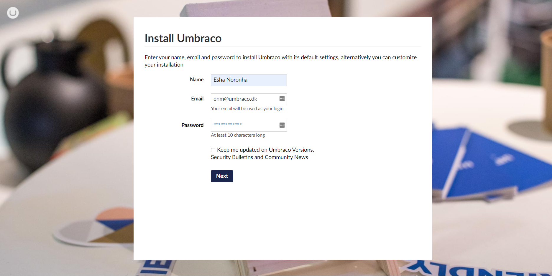 Installing Umbraco